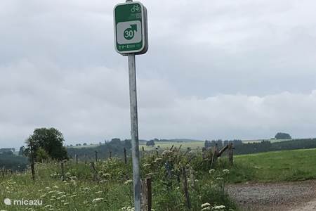 Neuer Fahrradknotenpunkt der Ardennen in der Provinz Luxemburg
