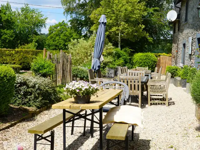 Maison de vacances familiale Gite Ardennais  | Belgique, Ardennes, Fraiture - maison de vacances Jardin entièrement clos de 1225 m2 avec terrasse à l’arrière du gîte