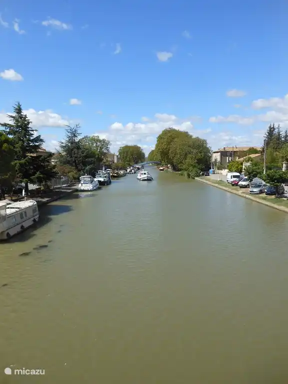 The famous Canal Du Midi, the port of Homps.