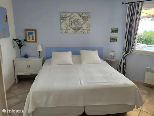 Le Canard Bleu 5* 2026 nog met keuze huren in Frankrijk, Hérault, Siran-Najac - villa Slaapkamer met 2-persoonsbed. 180x 200