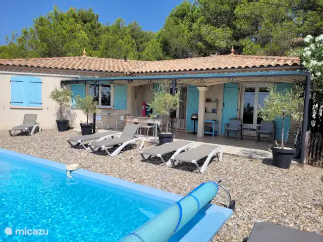 Le Canard Bleu 5* 2026 nog met keuze huren in Frankrijk, Hérault, Siran-Najac - villa Overdekt terras