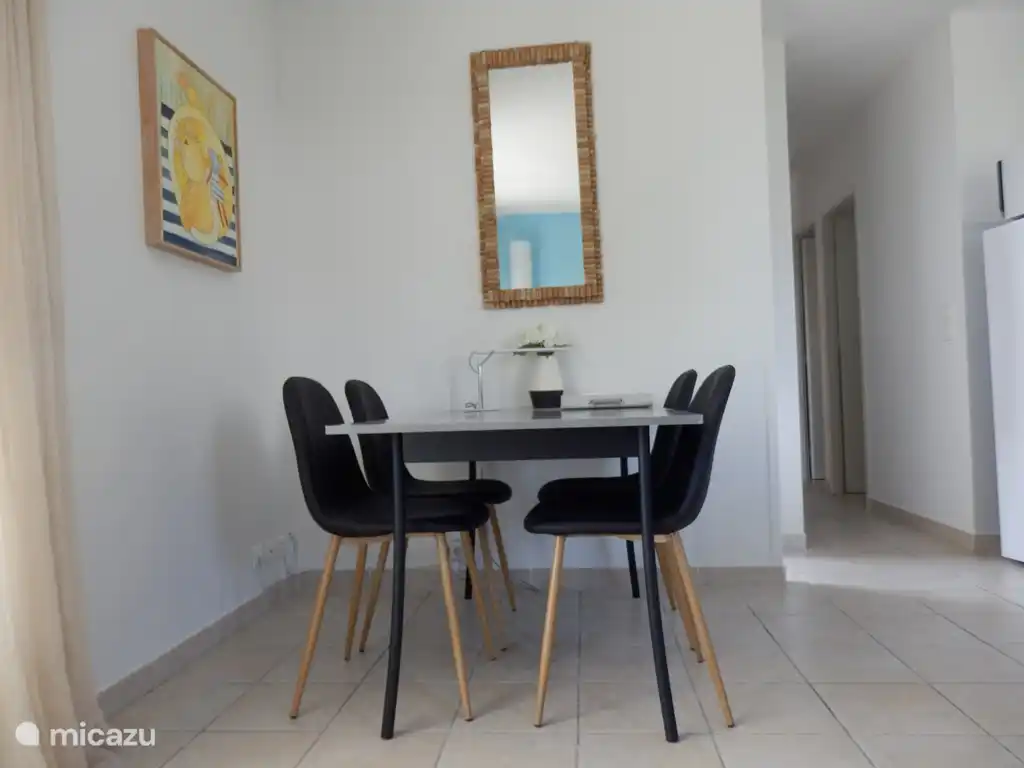 Also inside a cozy dining area, for when it is slightly cooler outside.