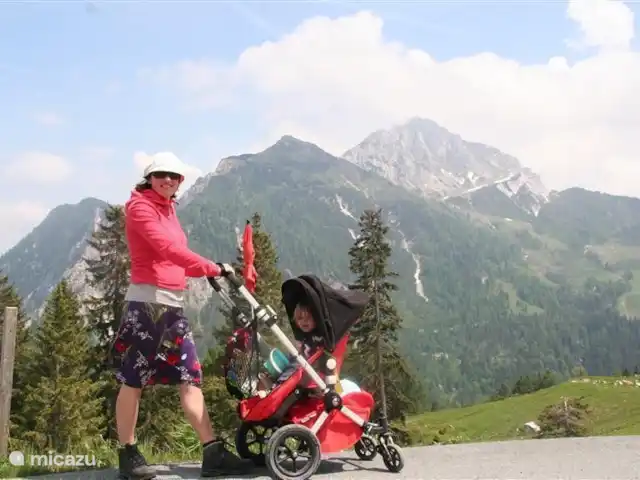 villa en Austria, Carintia, Kötschach-Mauthen – Villa Montañara Andar con el cochecito también está bien..
