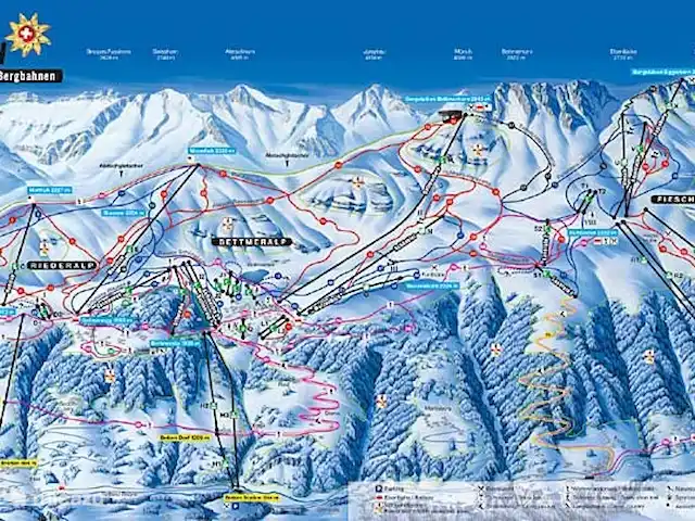 Chalet Mistelhof Apartamento planta alta 4 pers en Suiza, Valais, Fiesch - chalet Resumen de todas las posibilidades en el AletschArena