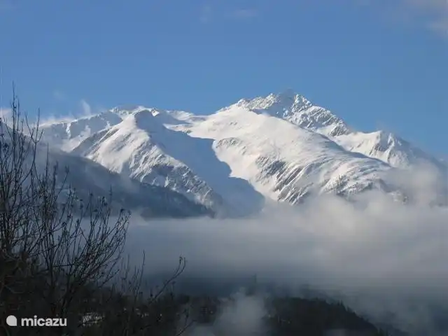 Chalet Mistelhof Apartamento planta alta 4 pers en Suiza, Valais, Fiesch - chalet La vista desde el chalet en invierno