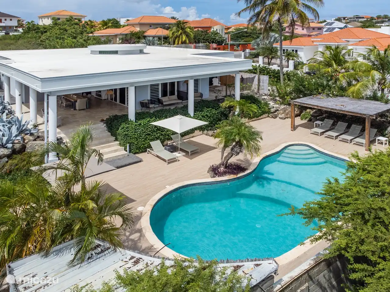 villa, Jan Thiel, Banda Ariba (East), Curaçao -  Beautiful Tropical Villa in Jan Thiel