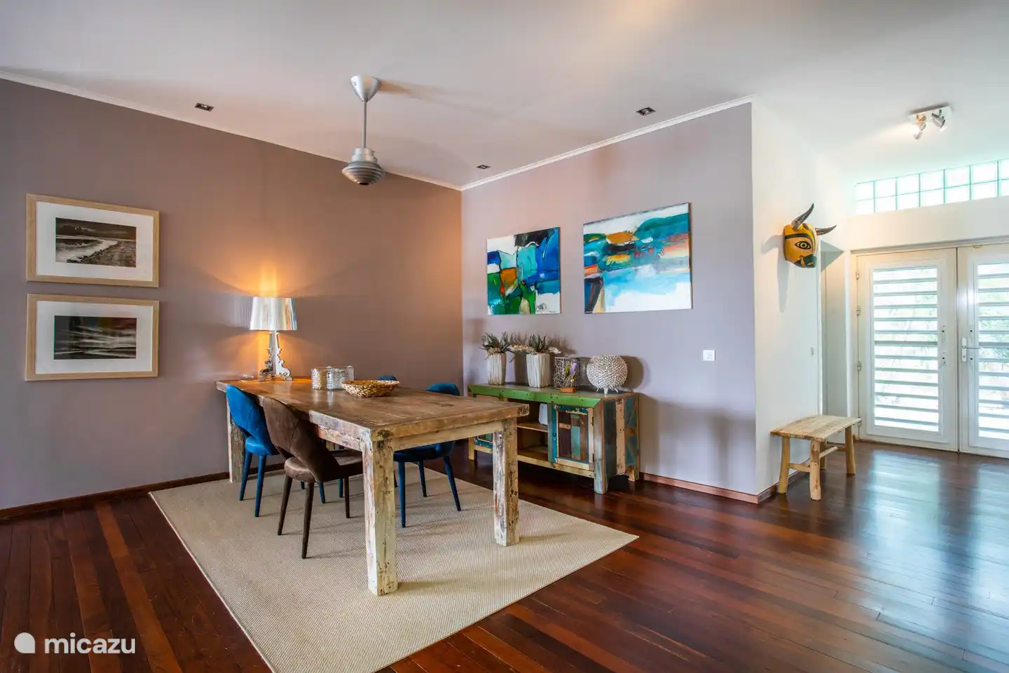 Large indoor dining table