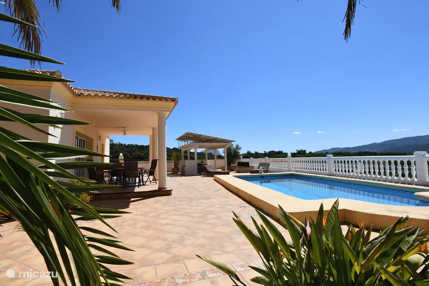 Het uitzicht naar het oosten.