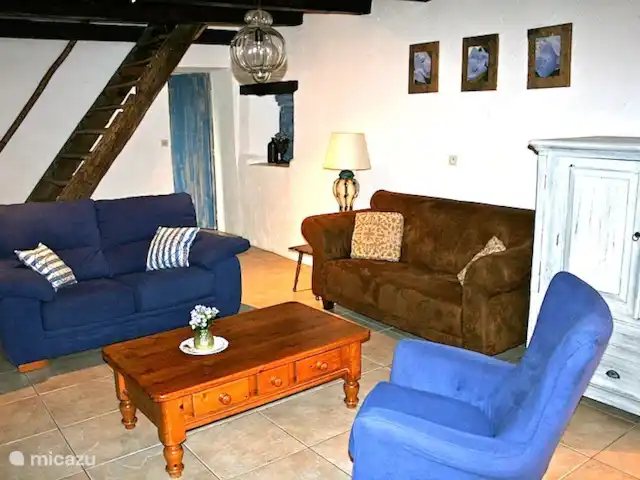 Ferme Pauchard | France, Vosges, Hennezel - maison de vacances Séjour avec accès au cellier et salle d'eau et WC.