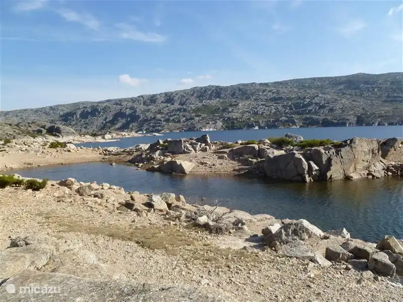 Desolate landscape on top of the Serra de Estrella, a vast natural area with the highest peaks of Portugal. (45 miles)