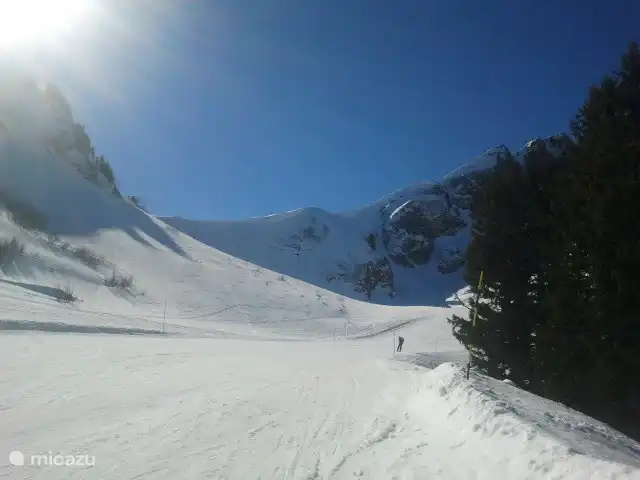 Die Skipisten sind innerhalb einer Viertelstunde erreichbar.