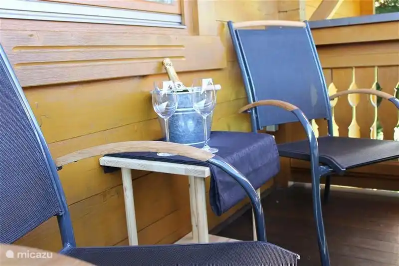 Enjoy a drink on the balcony