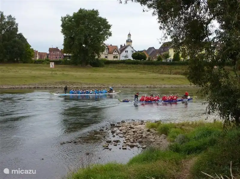 Sehen Rinteln aus dem Pool.