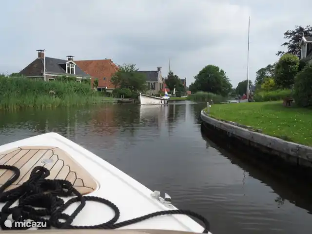 Oriole sur l'eau Frise | Pays-Bas, Frise, Langweer - maison de vacances En route en bateau
