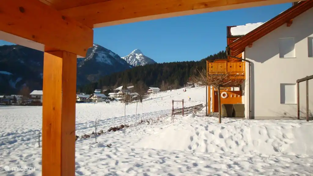 Blick auf die Südseite der Skipiste.
