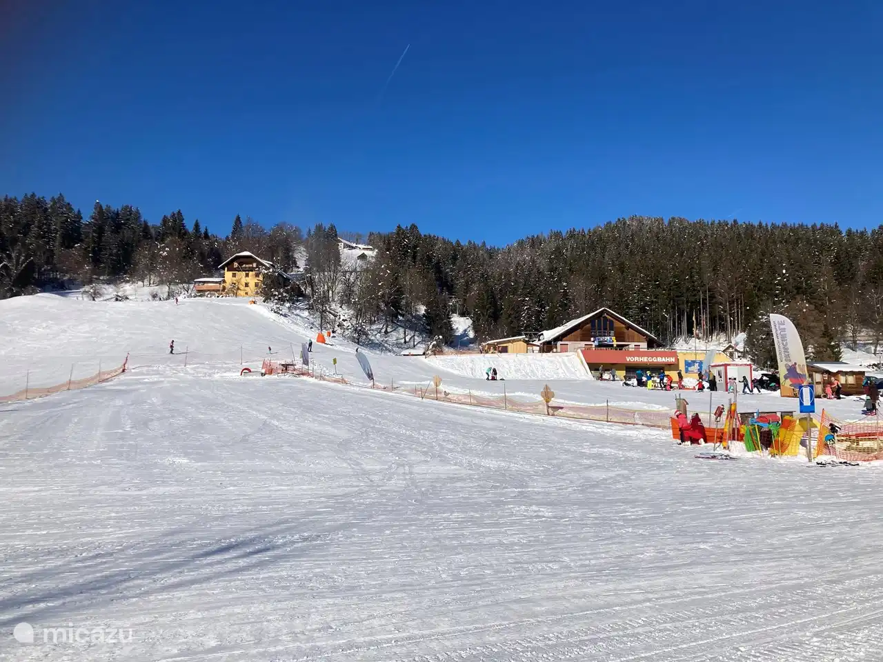 Die Skipiste Vorhegg in Kötschach Winter 2023