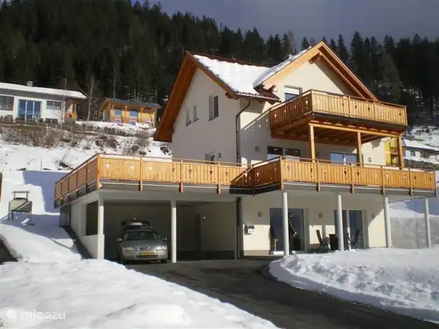 Chalet FrieLinde 2 a 11 personas en Austria, Carintia, Kirchbach - chalet Vista de invierno Chalet FrieLinde