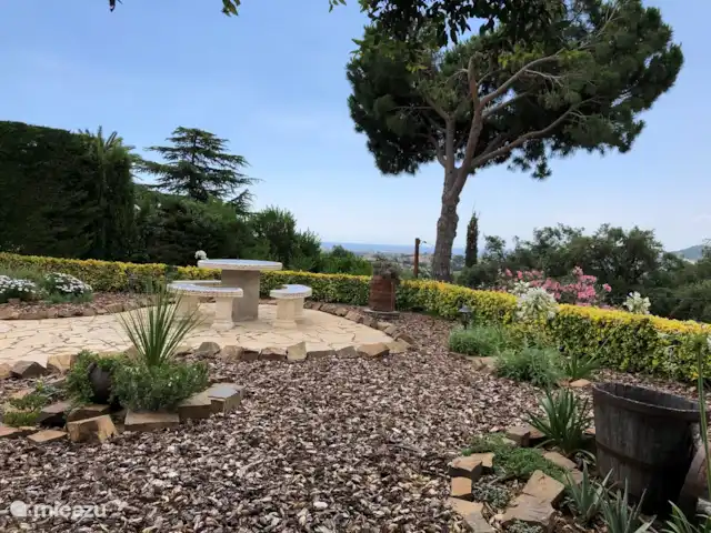 Location de Vacances Espagne, Costa Brava, Calonge, villa - Casa la Curva Diverses terrasses. Celui-ci avec vue sur la mer