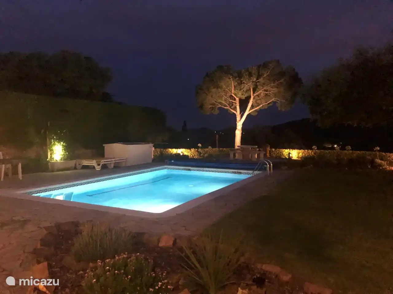 Stimmungsvolle Gartenbeleuchtung.