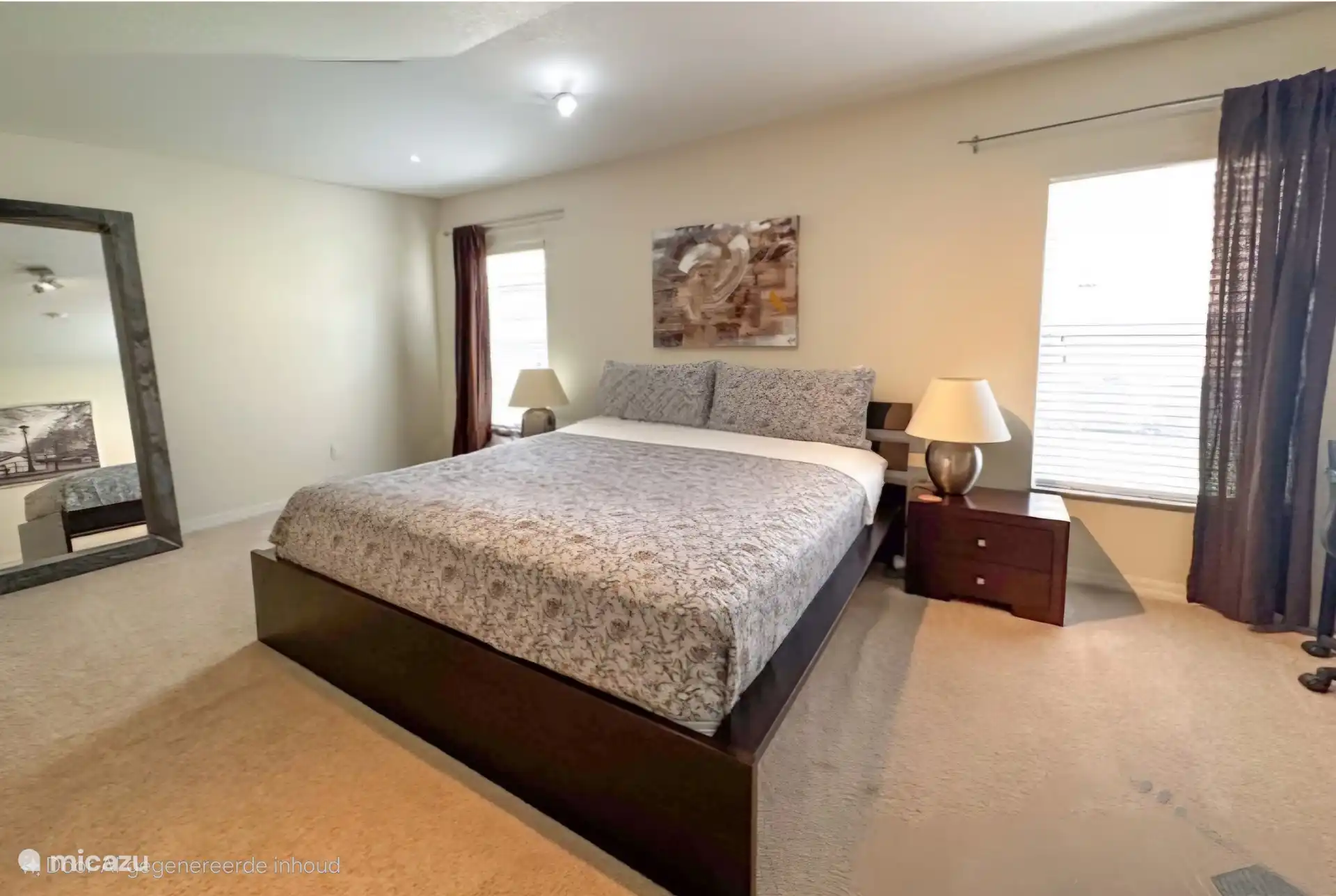 Hauptschlafzimmer unseres Ferienhauses House of Orange in Davenport in der Nähe von Orlando, Florida