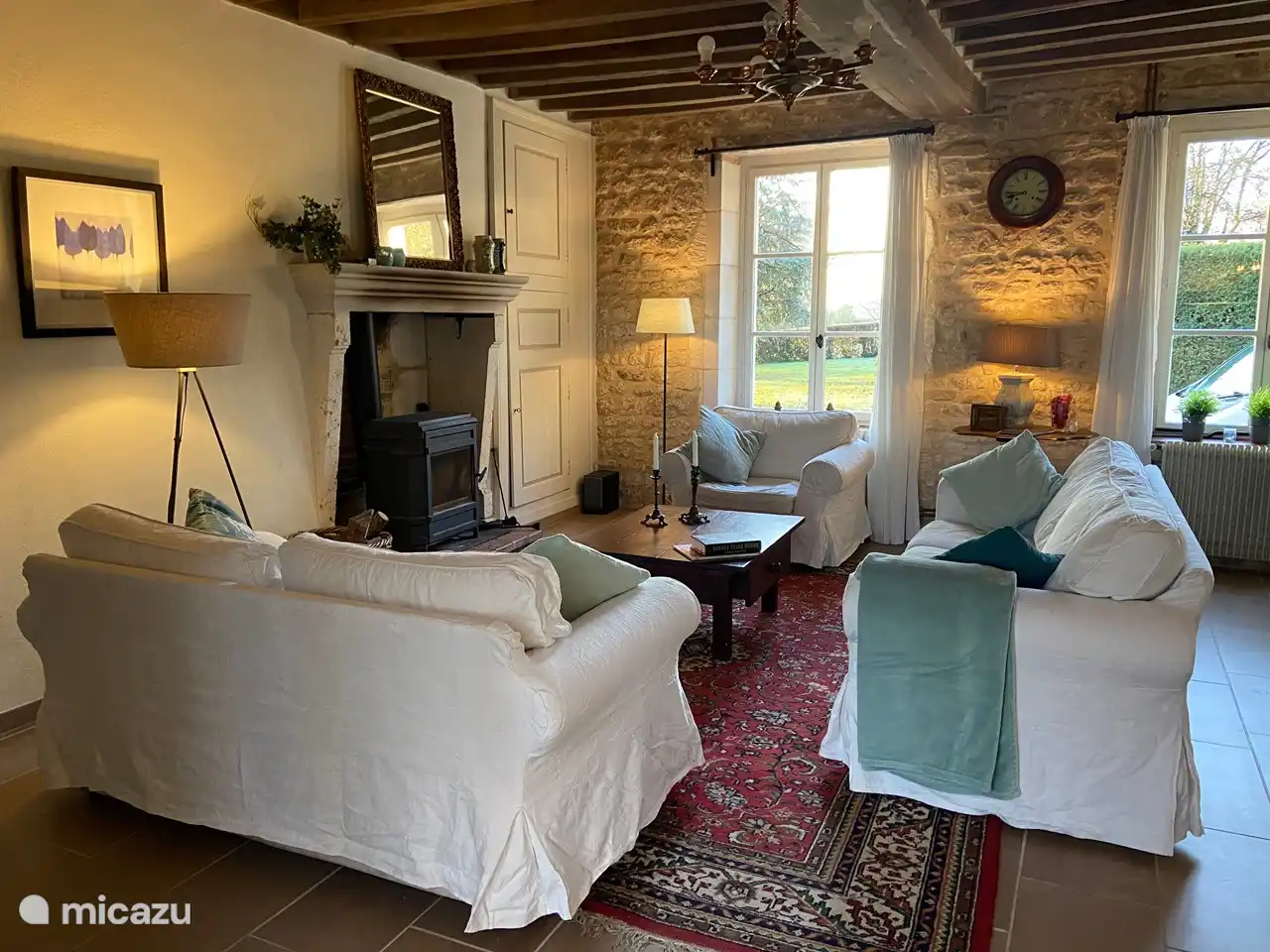 It is wonderful to sit around the stove!