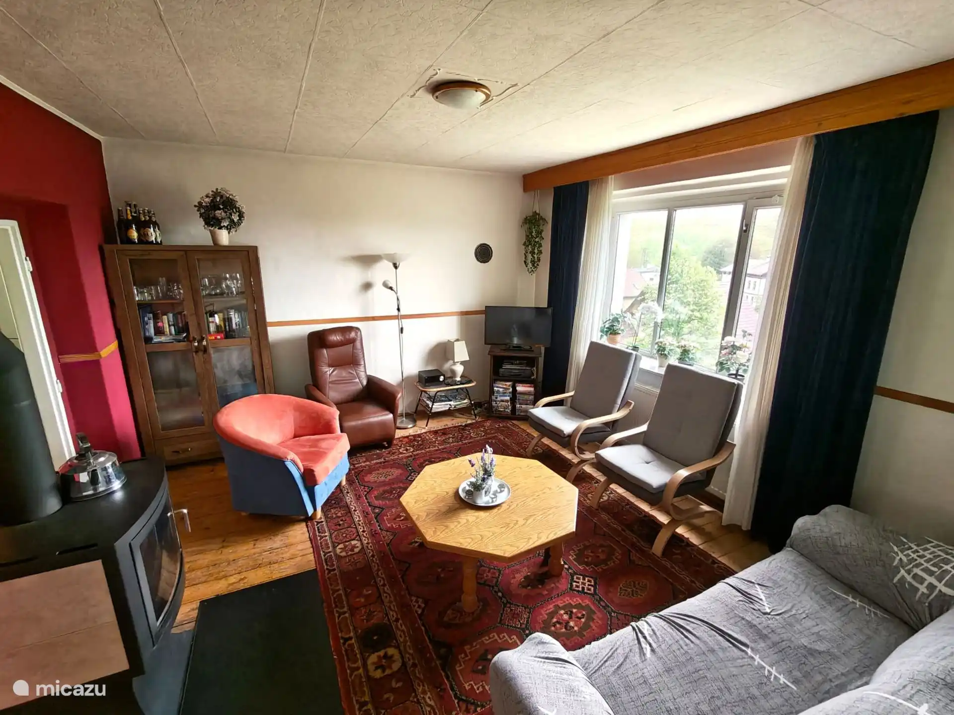 Overview living room with beautiful view