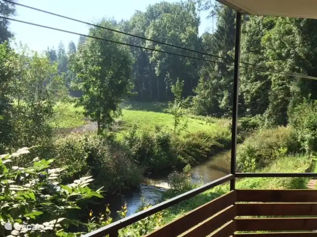 Blick vom Balkon nach hinten