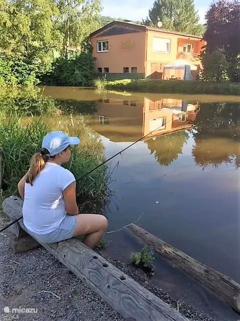 Angeln in der Nähe des Edersees.