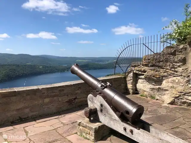 Blick vom Schloss Waldeck.