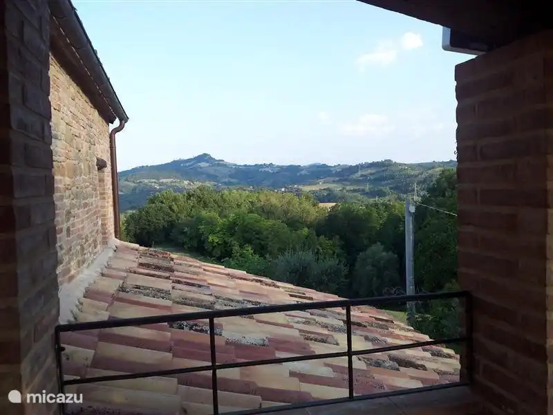 Blick vom Balkon, Terrasse