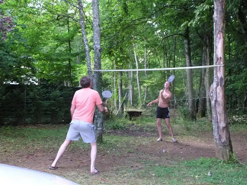 terrain de badminton.