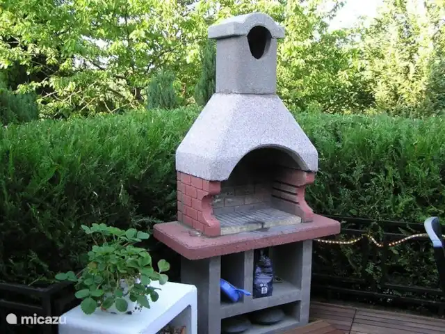 Thury | France, Yonne, Thury - maison de vacances Barbecue sur la terrasse.