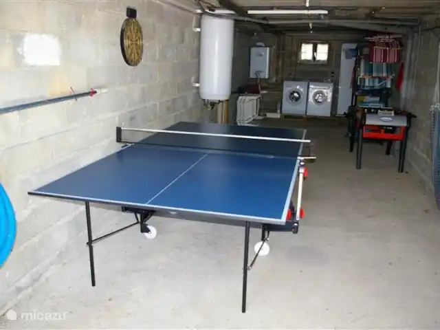 Thury | France, Yonne, Thury - maison de vacances En plus du lave-linge et du sèche-linge, le garage dispose également d'un terrain de football et d'une table de ping-pong.