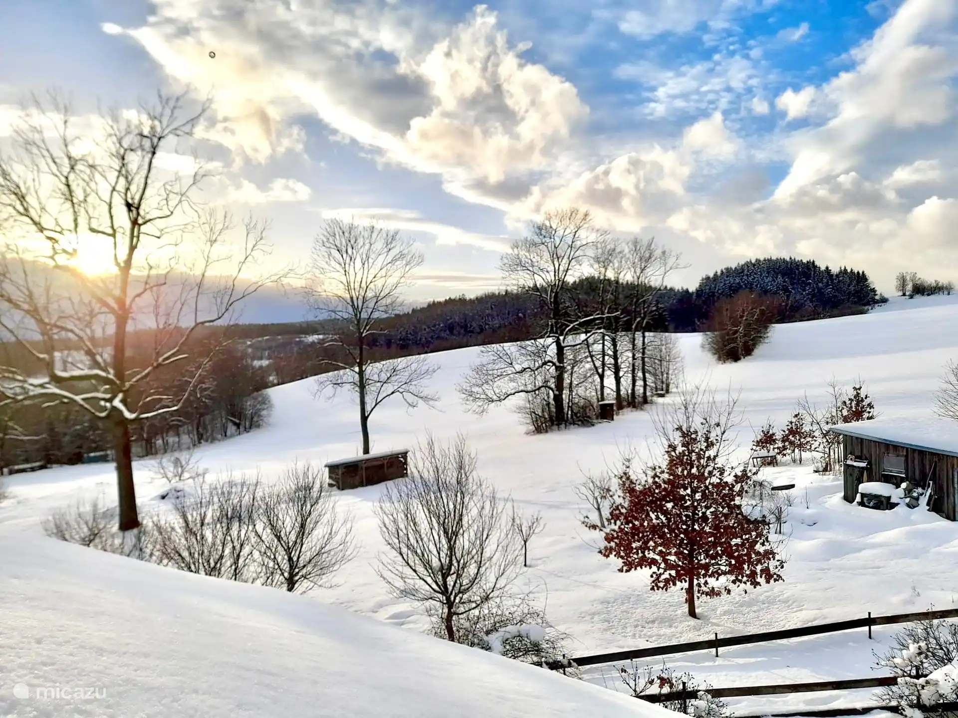 Hermosa vista en invierno