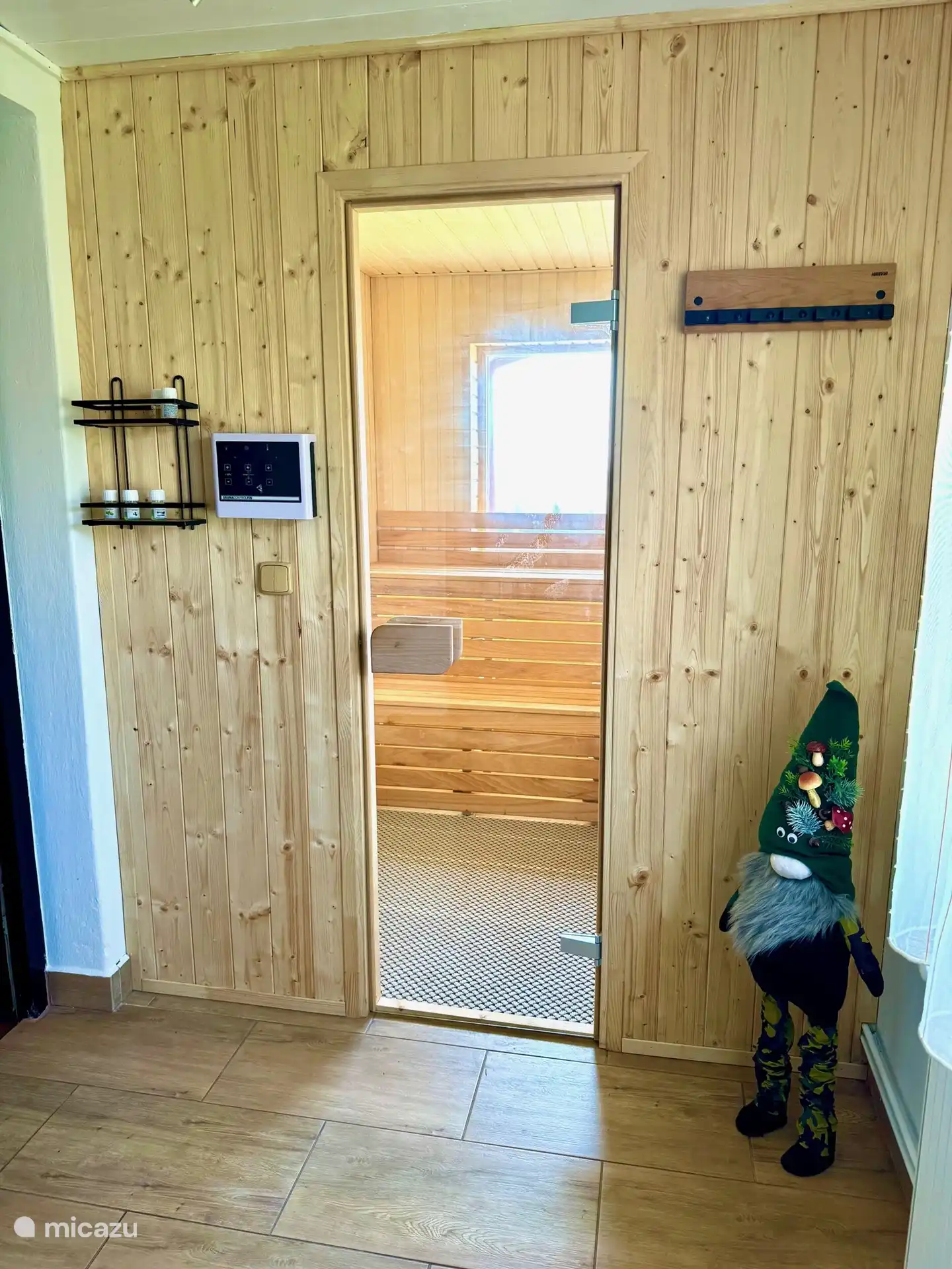 La sauna en el exterior