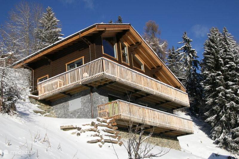 Vakantiehuis Zwitserland, Wallis, Les Collons 1800 m Chalet 4 min.lopen skilift-sneeuwzeker 1800