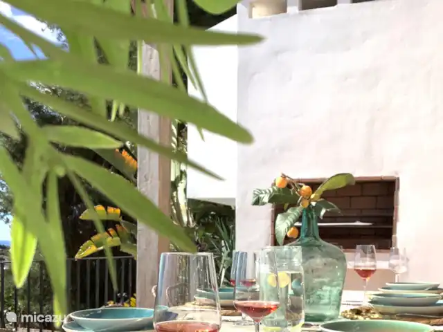 Villa Palma Real en España, Costa Blanca, Moraira - villa La barbacoa al aire libre