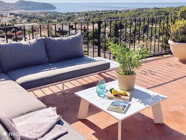 Villa Palma Real en España, Costa Blanca, Moraira - villa Terraza arriba