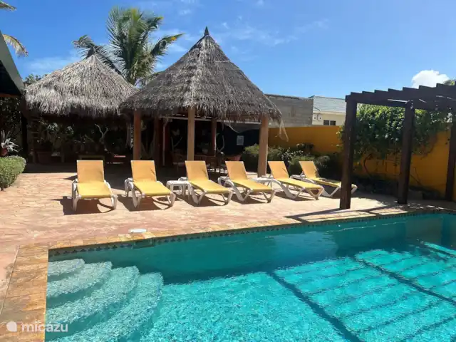 Casa Opal | Aruba, Nord, Rooi Santo - maison de vacances transats au bord de la piscine