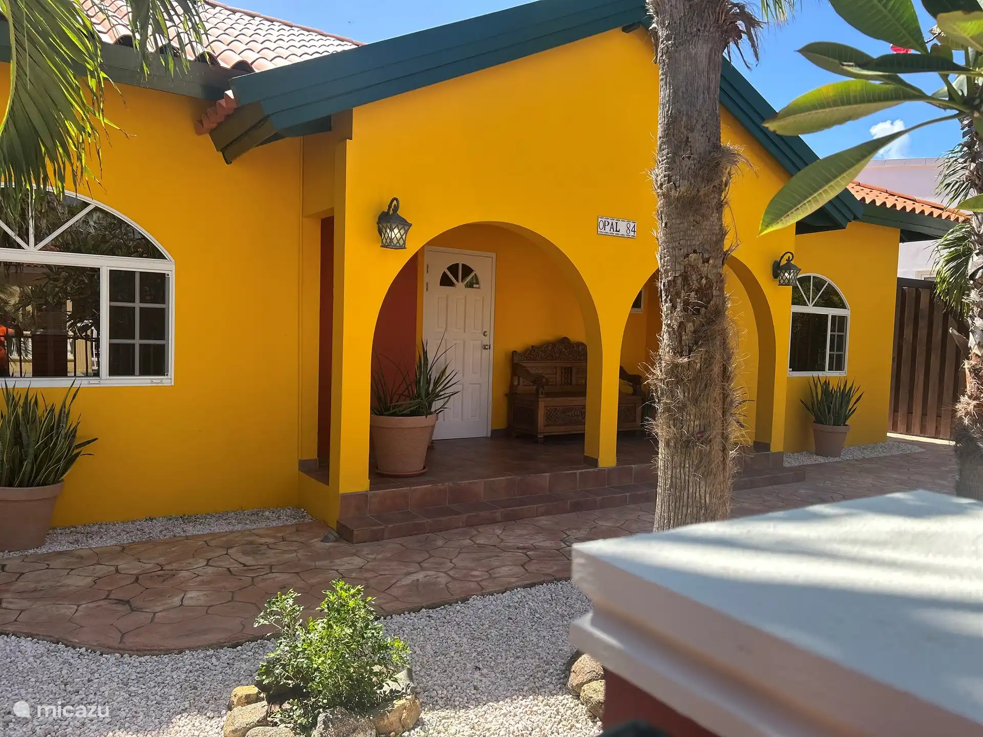 Vorderseite des Hauses