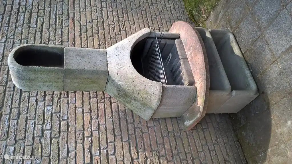 BBQ auf der Terrasse hinter dem Haus