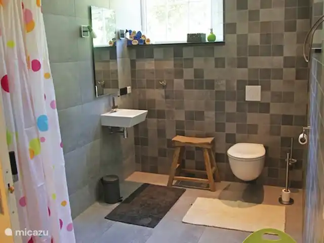 ievers et fryslân | Pays-Bas, Frise, Oosterwierum - maison de vacances Une grande salle de bain sans obstacle; un des deux.