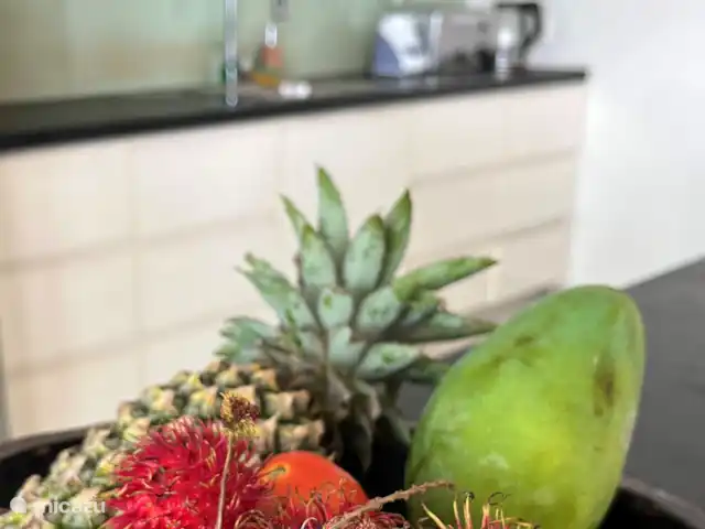 Residencia de la colina de Samuh en Indonesia, Bali, Amlapura - villa Fruta fresca en la cocina