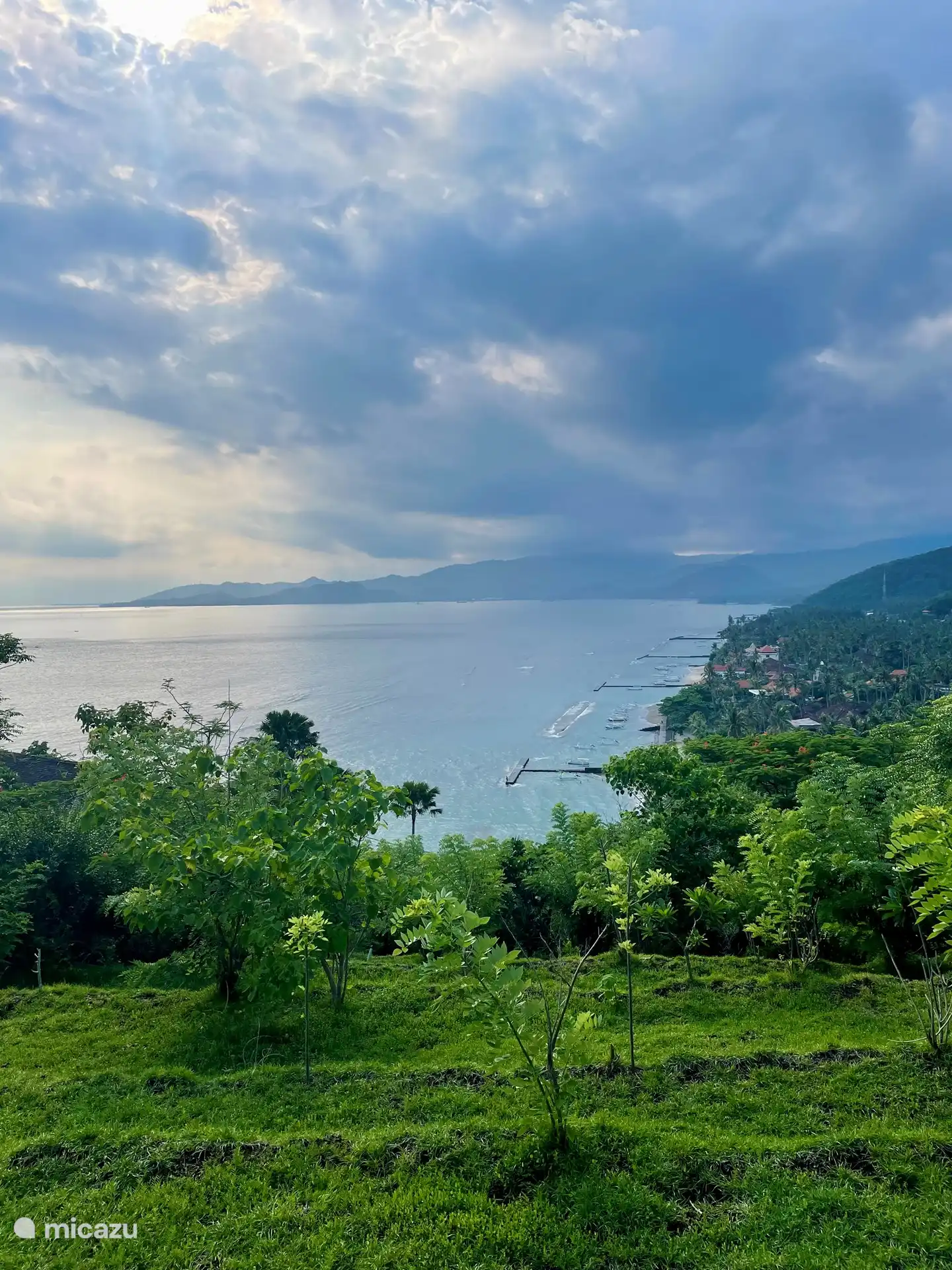 View from the garden above the house
