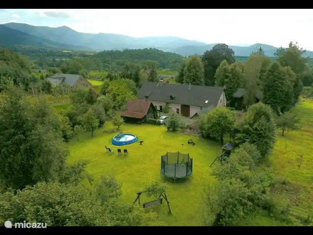 C'est notre petit paradis avec les Monts des Géants en toile de fond.