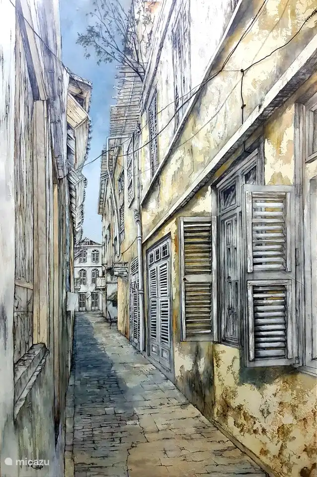 Curacaosche steeg als tussendeur 