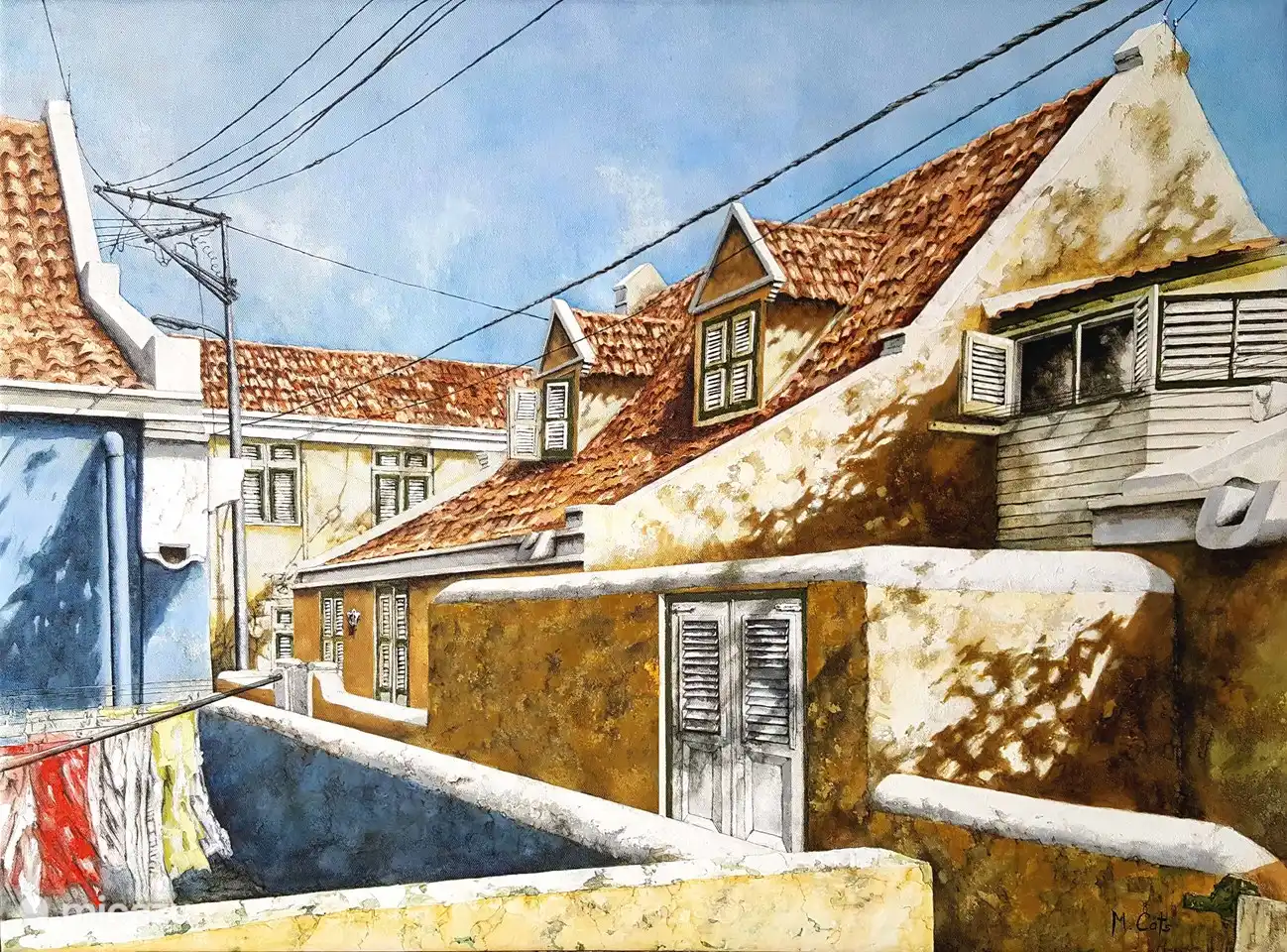 Otrobanda, geschilderd door Cats.