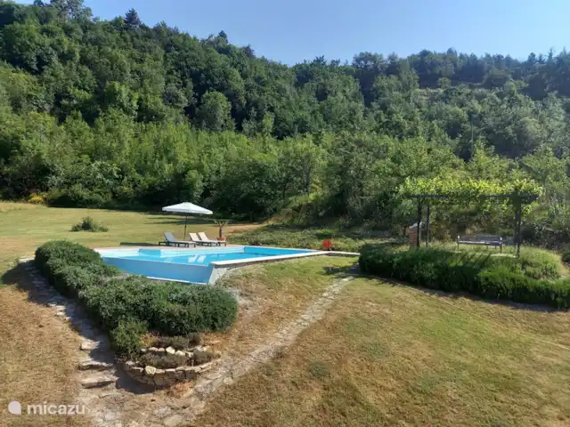 Maison Sulie | Italie, Piémont, Cartosio - maison de vacances Piscine à débordement indépendante