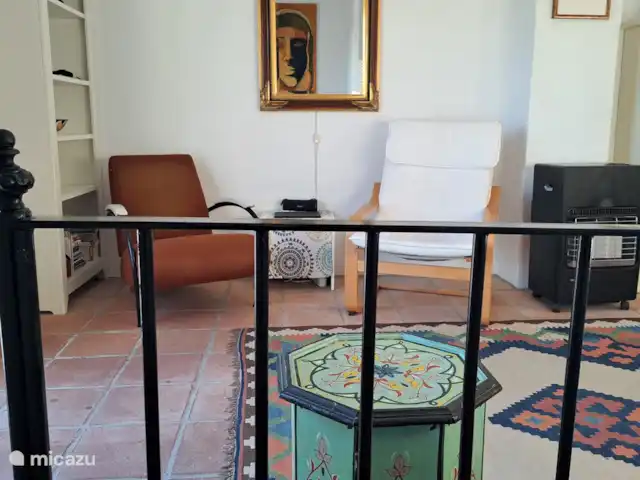 Panaderos huren in Spanje, Andalusië, Cómpeta - vakantiehuis Werk-/eethoek, rechts de gaskachel.