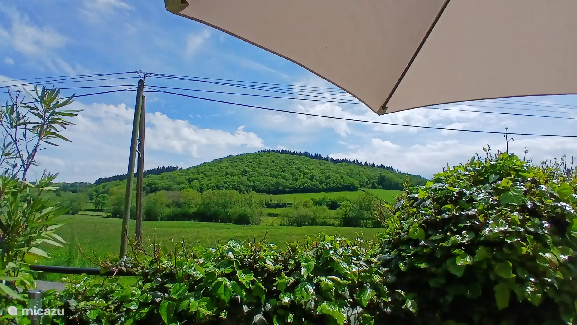 Uitzicht vanaf het terras.